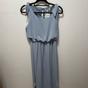 She + Sky Gray Sleeveless Sundress